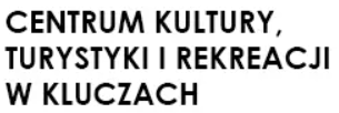 Bujający się konik na biegunach - Logo Gminnego Ośrodka Kultury w Kluczach